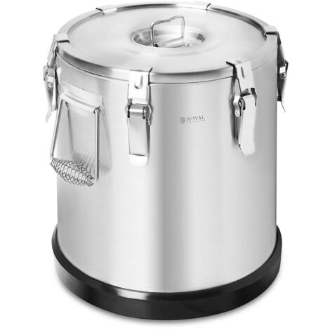 Conteneur Isotherme Double Paroi Pour Plats Chauds & Froids 22L Acier Inoxydable - Argent