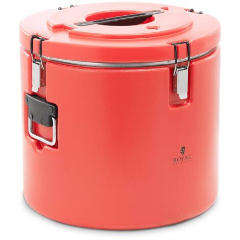Conteneur Isotherme Double Paroi Pour Plats Chauds & Froids Acier Inox 30L - Argent