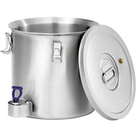 Conteneur Isotherme Professionnel CNS 18/10 avec Robinet - 20 L - Bartscher