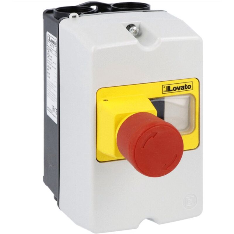 Lovato - Conteneur mural IP65 bouton d'urgence SM1Z1702P
