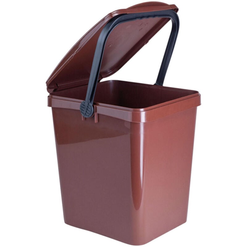 Conteneur panier pour tri et tri déchets BIO URBA 21L - marron