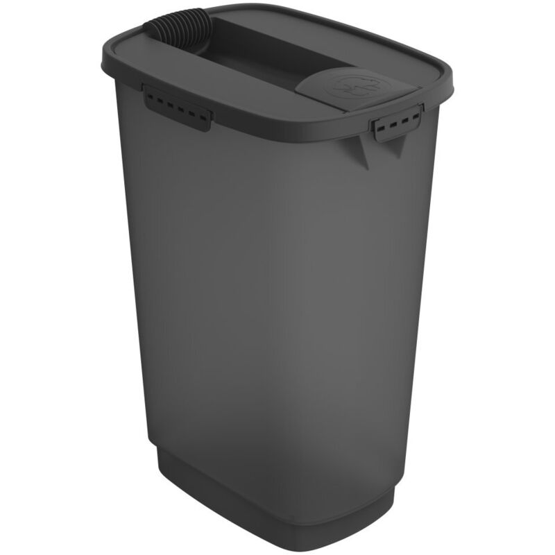 Conteneur pour aliments pour animaux Rotho Cody 50 L Anthracite/Transparent