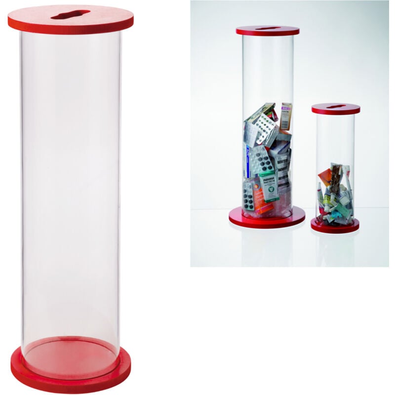 Conteneur pour piles usagées, vieux médicaments, bouchons 5,5L