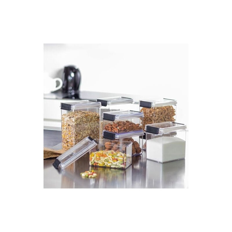 Plast team oslo récipient de 1,2 l avec clips pour produits en vrac 18020801