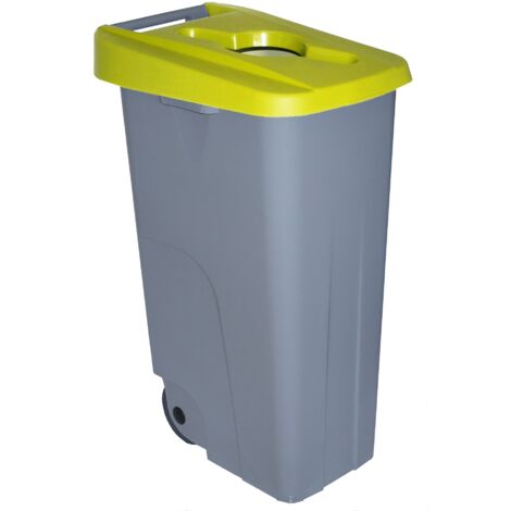 Conteneur Recyclage, 110 L, Jaune