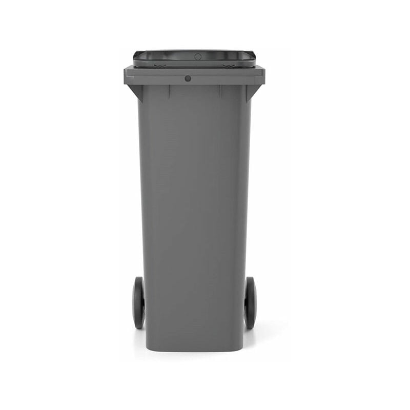 Conteneur poubelle 140 litres à préhension frontale - couvercle jaune citron - 480 x 550 x 1065 mm - 210003GAGA/JC