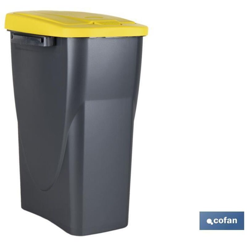 Poubelle jaune pour le recyclage des plastiques et des emballages (15 l) COFAN 41003400