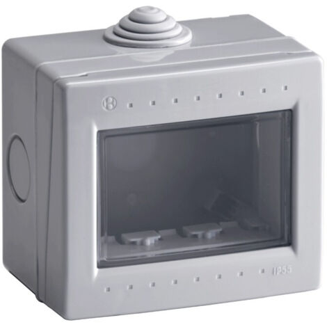 Contenitore 3 Moduli Orizzontale Box Ip55 03 Or Gri ( BOCCHIOTTI cod. B02765 )