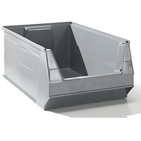 Contenitore a giorno L500 / 450xP310xH200mm PE rigenerato grigio LOCKWEILER (Per 10)