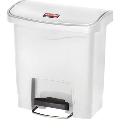 Contenitore a Pedale Slim Jim 50 L Bianco Rubbermaid - Bianco