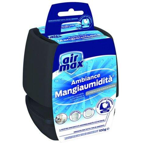 Contenitore airmax ambiance mini kit tab grigio - contenitore e 1 ricarica 100 gr. inclusa - 6 pz