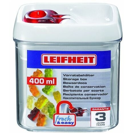 Contenitore alimenti 400ml FRESH & EASY Ermetico Bianco e Trasparente 31207