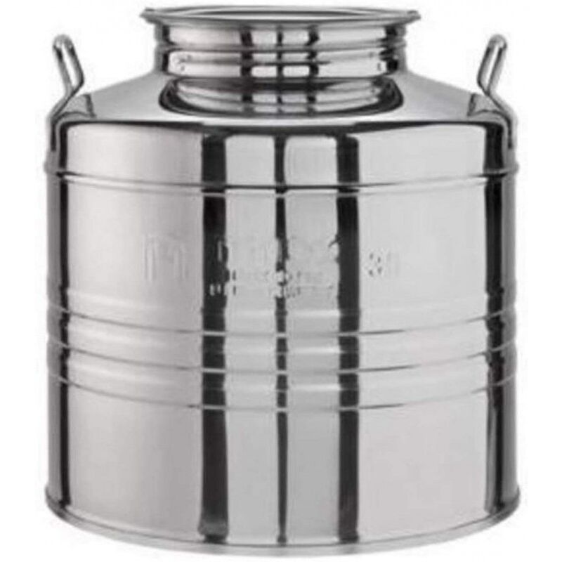 Defibrico Bidone Graffato Inox Olivari Lt.50 Maniglie Laterali,tapp...