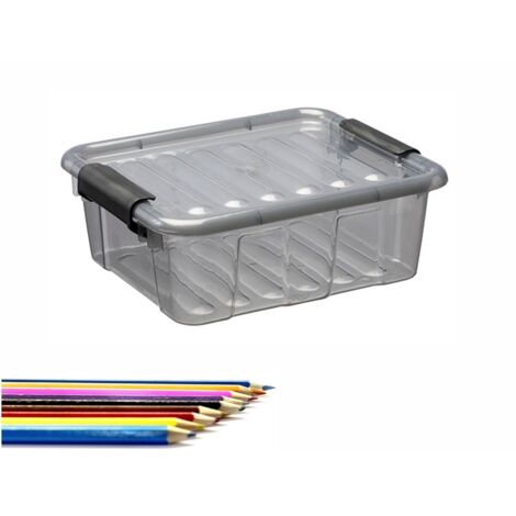 Contenitore con coperchio 1,6l trasparente PLAST TEAM