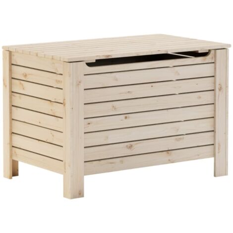 Contenitore con Coperchio RANA 80x49x54 cm Legno Massello Pino vidaXL