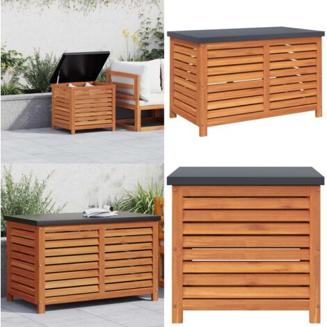 Contenitore da Giardino 60x50x55 cm Legno Massello di Eucalipto - Contenitore in legno - Eucalipto