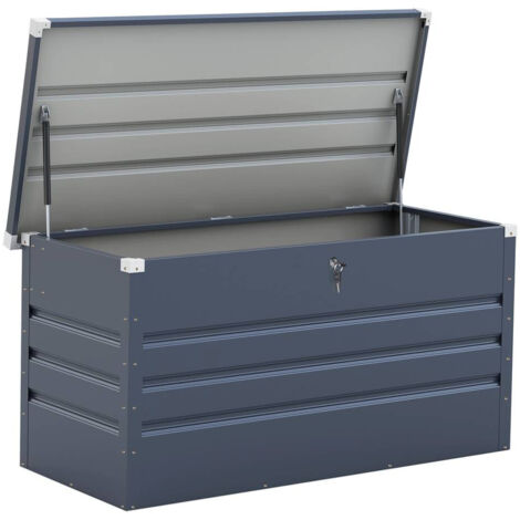 Contenitore da giardino "Store" - 480 L - 132 x 61 x 60 cm - Grigio