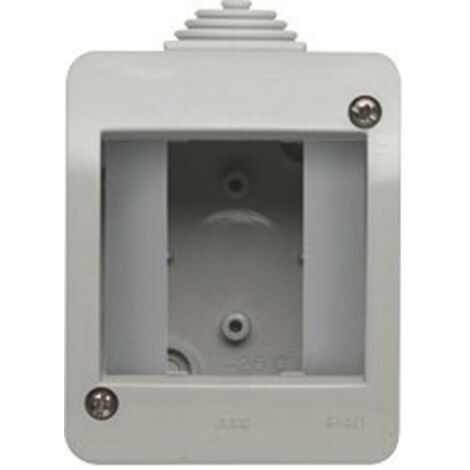 Contenitore da parete ip40 1 posto 2 moduli abb chiara 2csk2140ch