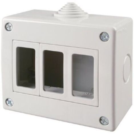Contenitore da parete per apparecchi ip40 easy 3 posti