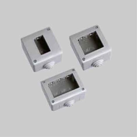 Contenitore da parete per apparecchi ip40 'solar' 3 posti ELETTROIT