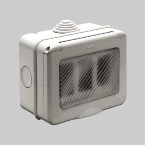 Contenitore da parete per apparecchi ip55 2 posti EC ELETTROCANALI