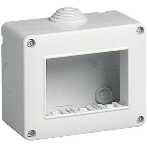 Contenitore da parete Urmet Simon IP40 3 moduli grigio 12403
