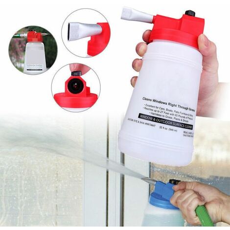 CONTENITORE DETERGENTE PULIZIA VETRI AUTO POMPA PULISCI FINESTRE FULL CRYSTAL
