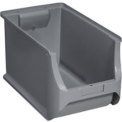 Contenitore di stoccaggio professionale ProfiPlus L355xP205xH200mm PP grigio impilabile