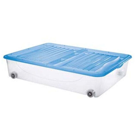 Contenitore dodo's stock-box con coperchio e ruote - cm.79x59x16,8h. lt.54