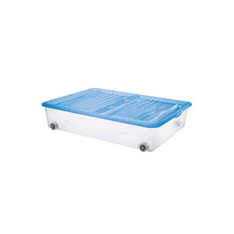 Contenitore "Dodo'S Stock-Box" Con Coperchio E Ruote  - cm.79x59x16,9h. lt.56