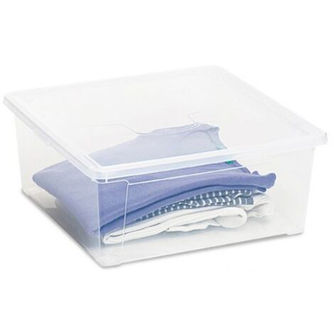 CONTENITORE EASY BOX C/COPER 40X40XH16 CM TRASP