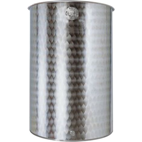 CONTENITORE ENOLOGICO A FONDO PIANO INOX 18/10 SALDATO - Belvivere: 500 LT
