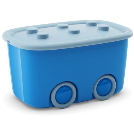 CONTENITORE FUNNY BOX 58X39XH32CM AZZURRO
