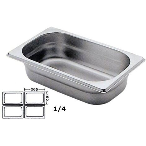 Contenitore Gastronomia in Acciaio Inox 26,5 x 16,2 x 10 cm