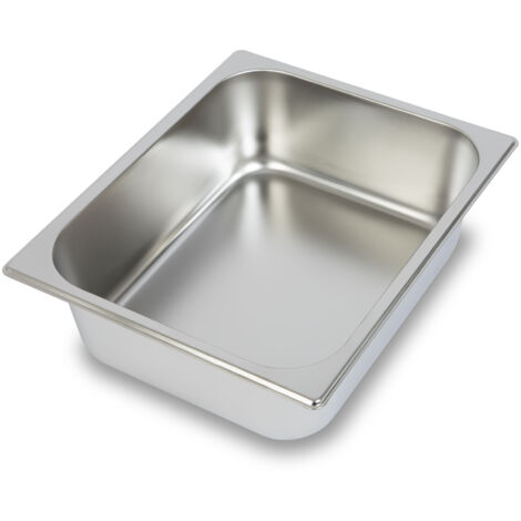 Contenitore Gastronorm GN 1/2 acciaio inox profondità 100mm cucina professionale VERTES