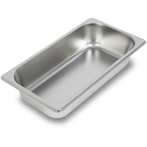 Contenitore Gastronorm GN 1/3 acciaio inox 65mm bagnomaria cucina professionale VERTES