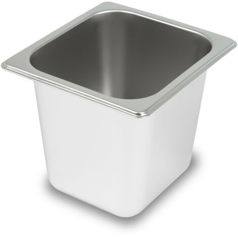 Contenitore Gastronorm GN 1/6 acciaio inox 150mm bagnomaria cucina professionale VERTES