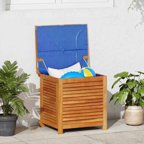 Contenitore Giardino con Feritoia 50x60x56cm Massello Acacia vidaXL