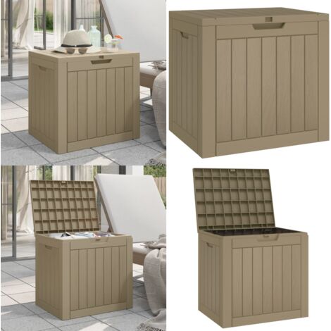 Contenitore Giardino Grigio 55,5x43x53 cm Polipropilene - Contenitore in polipropilene - Contenitore esterno