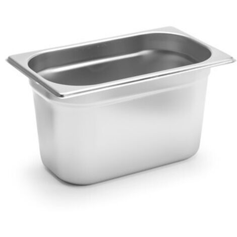 Contenitore GN 1/4, altezza 150 mm, acciaio inox - Hendi 800546