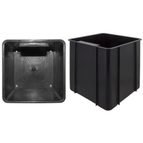 CONTENITORE IN ABS MULTIUSO 17X17XH19 CM NERO