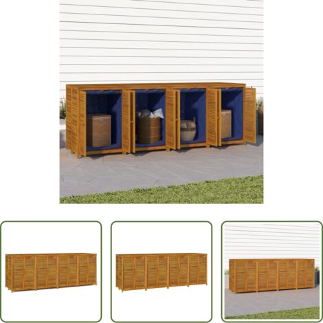 Contenitore in legno -  Contenitore da Giardino 280x87x104 cm Legno Massello di Acacia