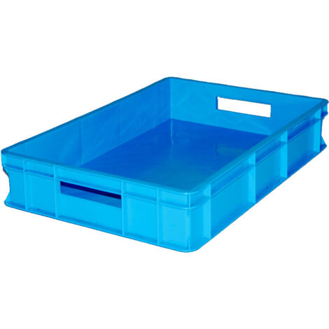 Contenitore in plastica blu 600x400x110