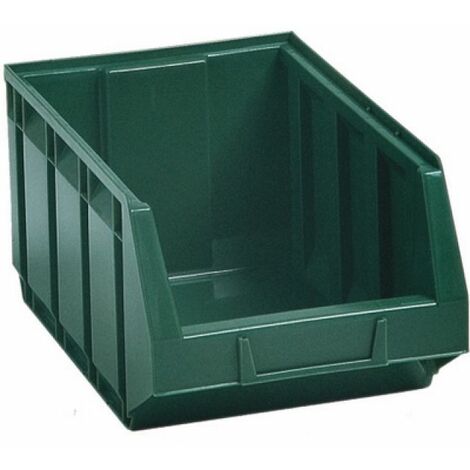 CONTENITORE IN PLASTICA BULL 4  - MM 200x345x H.164 Verde LxPxH mm 200x345x164