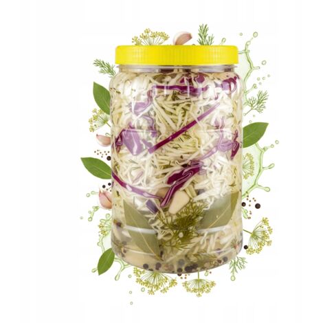 Contenitore in plastica da 3 l BARATTOLO MULTIFUNZIONALE per tinture e alimenti