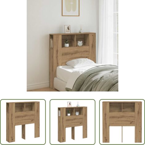 Contenitore letto -  Testiera con Contenitore Artigianale 100x18,5x102,5cm Multistrato