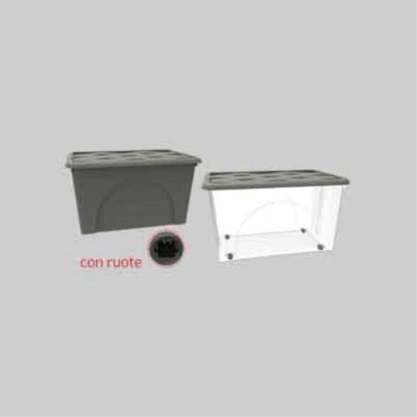 Contenitore  multiuso 'storage box' 30 lt, - col. grigio talpa
