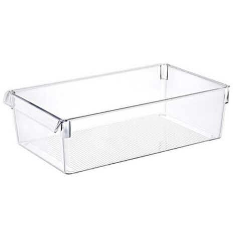 Contenitore Organizer Sovrapponibile Trasparente 36 x 21 x 10 cm Gicos