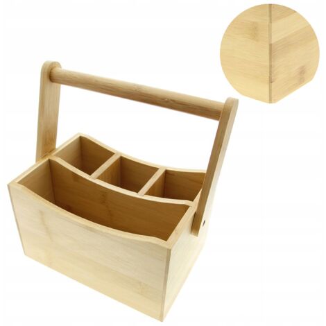 CONTENITORE ORGANIZZATORE IN BAMBÙ PER UTENSILI