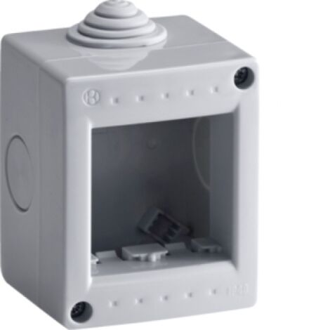 Contenitore Orizzontale 2 Mod Grigio Box Ip40 Gri ( Bocchiotti Cod. B02752 )